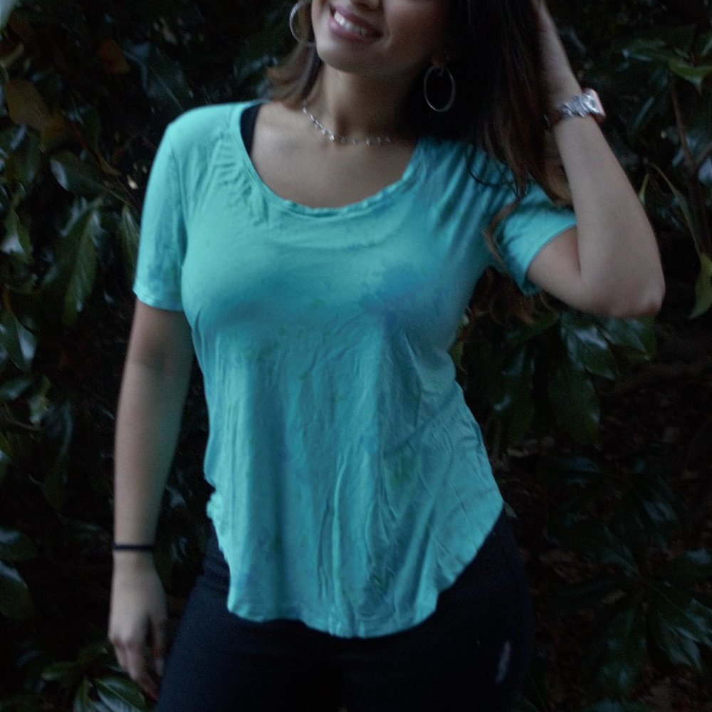 Blue & Teal Tie-Dye T-Shirt